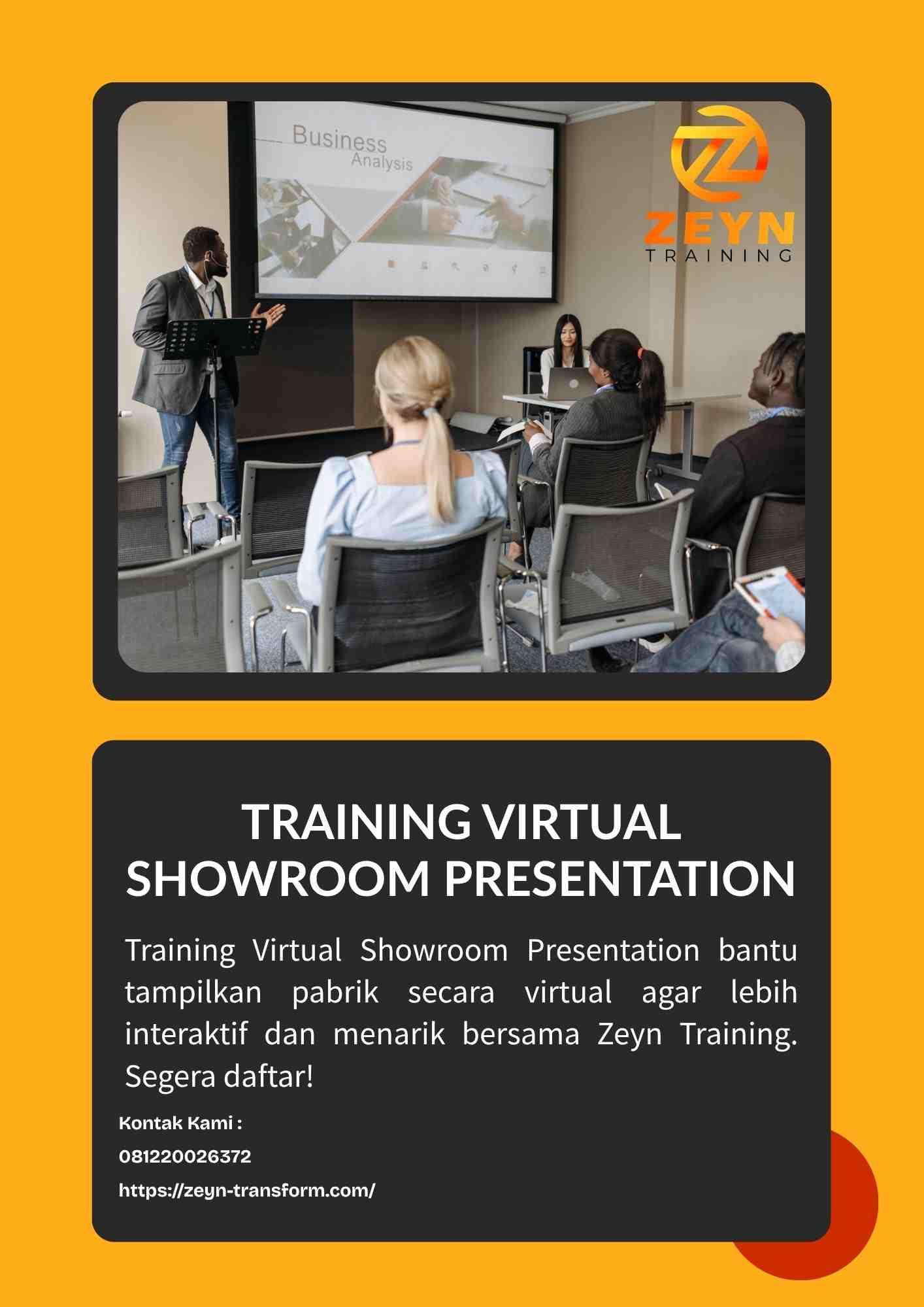 pelatihan VIRTUAL SHOWROOM PRESENTATION di jakarta