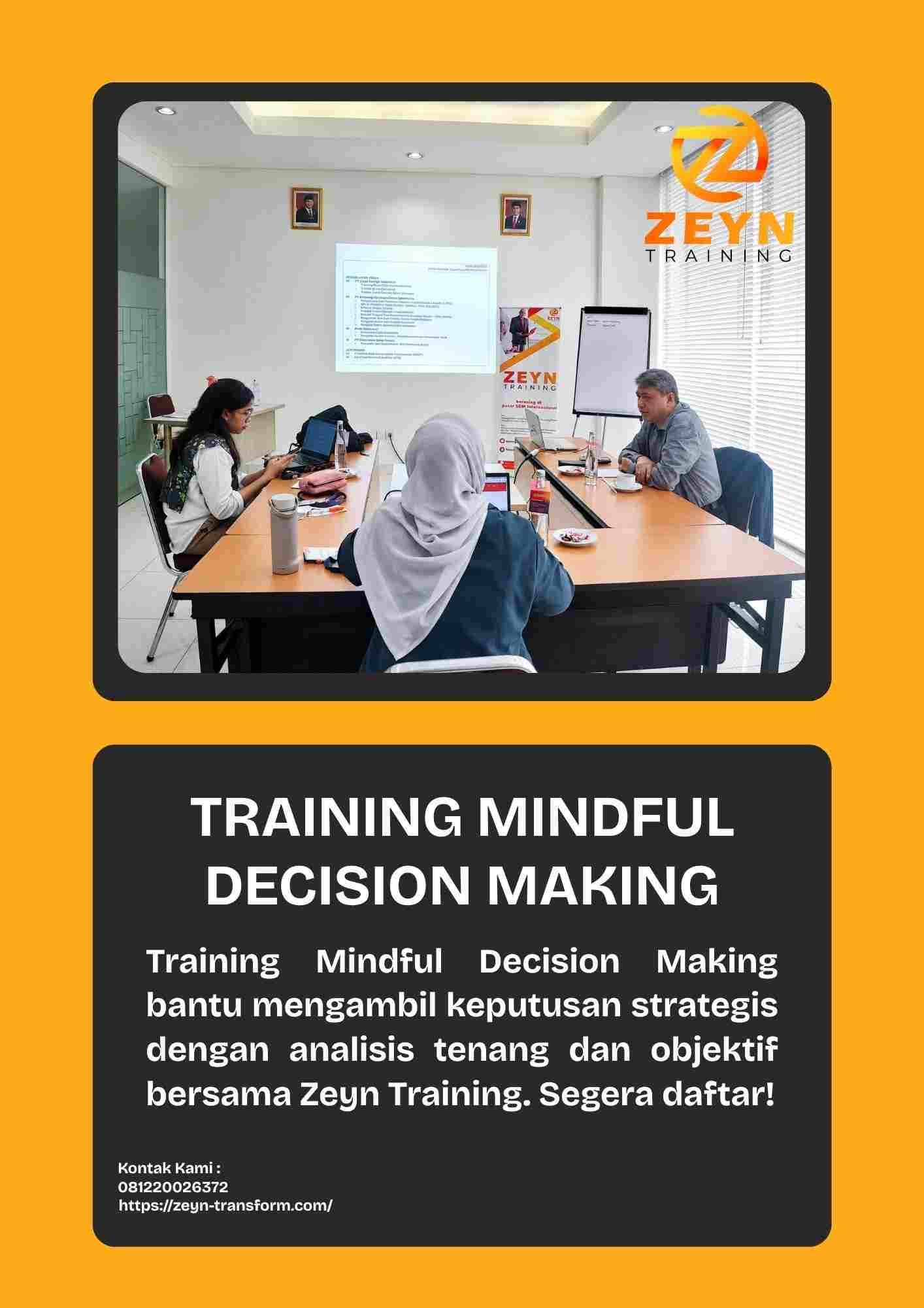 pelatihan MINDFUL DECISION MAKING di jakarta