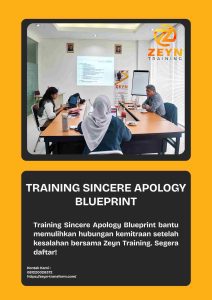 pelatihan SINCERE APOLOGY BLUEPRINT di jakarta