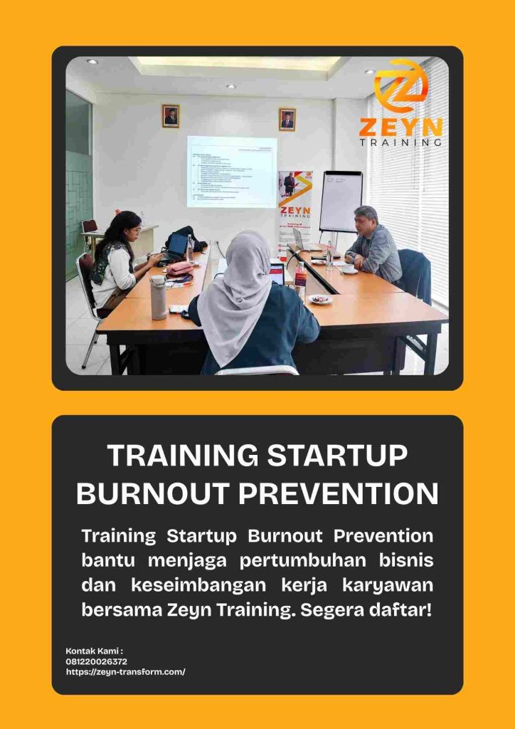 pelatihan STARTUP BURNOUT PREVENTION di jakarta
